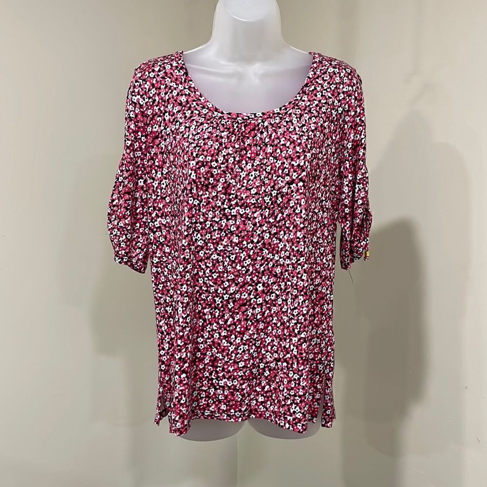 NWOT Michael Kors Floral Top.  Size L large 12/14